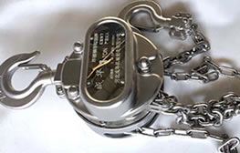 酒廠車間使用不銹鋼手拉葫蘆更換部件